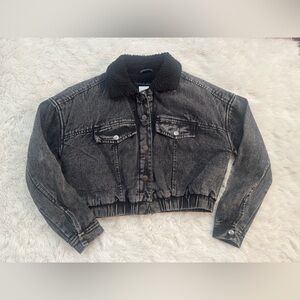 Highway Jeans Black Sherpa-Lined Jacket